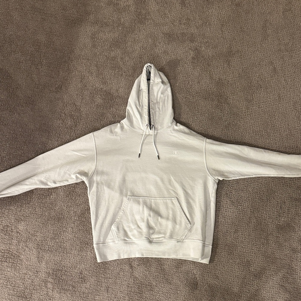 Champion White Pullover Hoodie